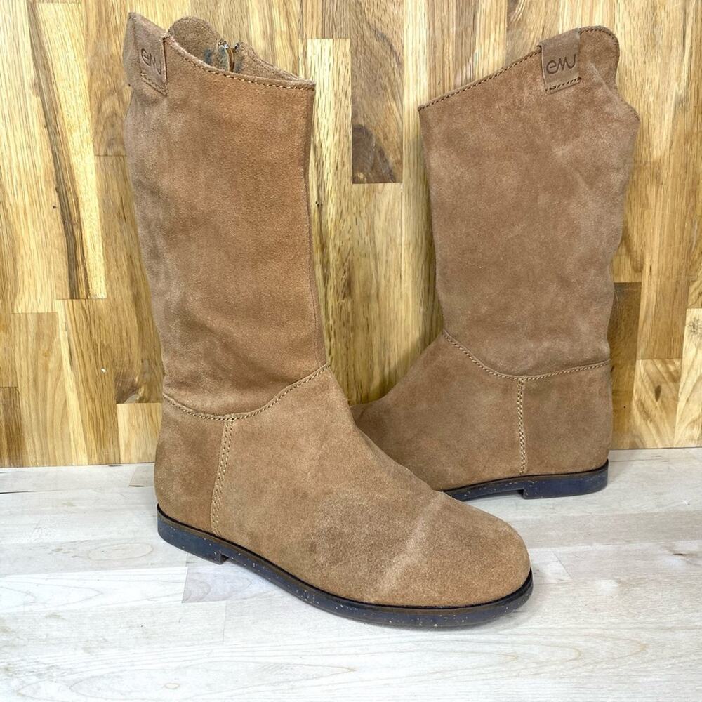 Emu Crosss Suede Sheepskin Lining Tall Boots 4